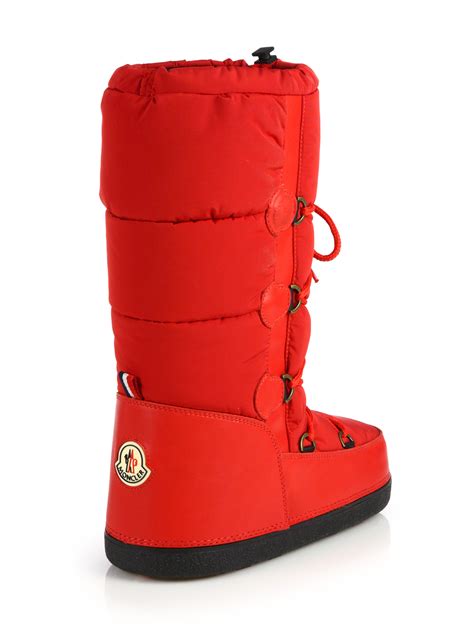 moncler boots red|moncler boots for women.